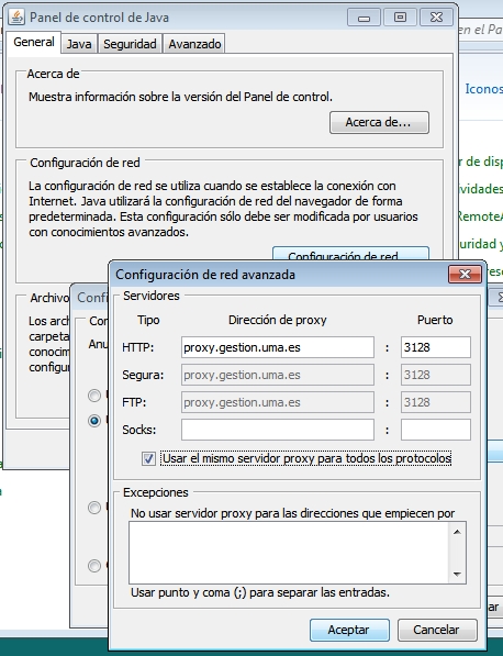 Configuración de red avanzada