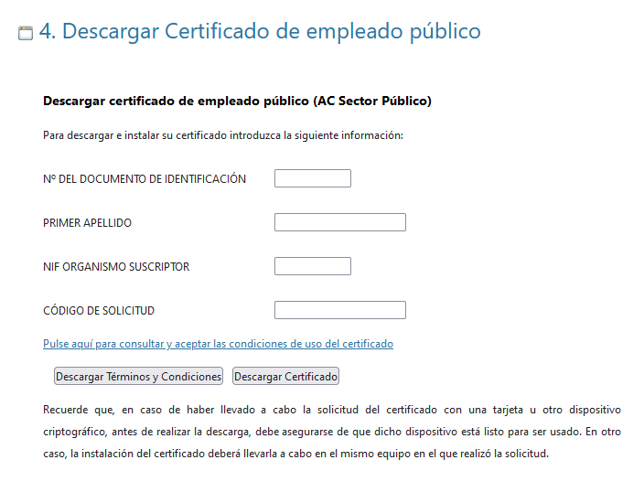 Preguntas Frecuentes - ¿Cómo solicito mi certificado digital de empleado  público?