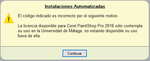 Error de Ubicación